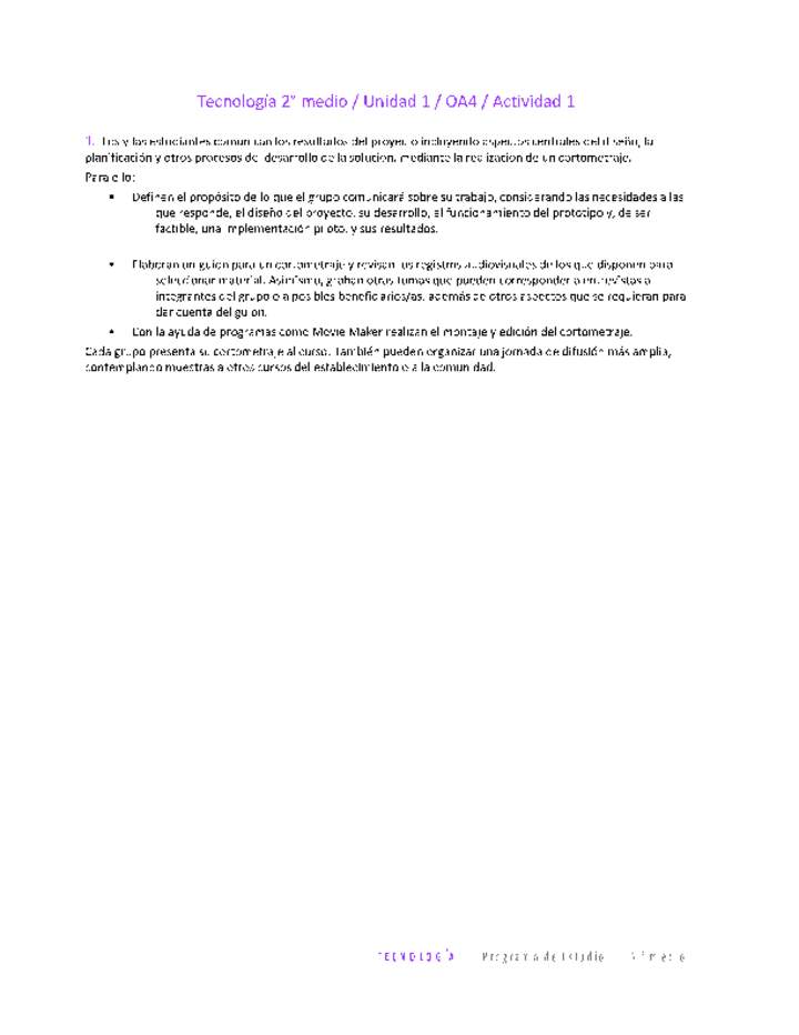 EduTec 2 medio-Unidad 1-OA4-Actividad 1 EduTec 2 medio-Unidad 1-OA4-Actividad 1