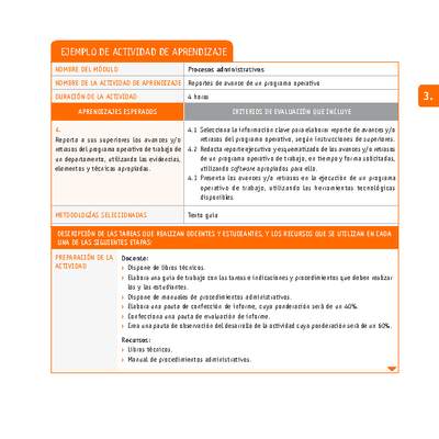 Reportes de avance de un programa operativo Reportes de avance de un programa operativo