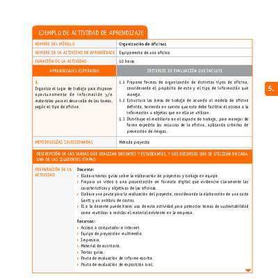 Equipamento de una oficina Equipamento de una oficina