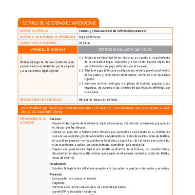 Pago de facturas Pago de facturas