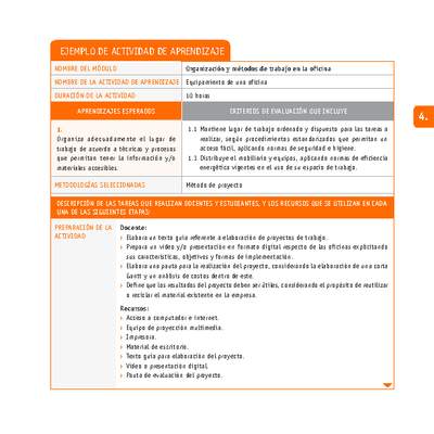 Equipamiento de una oficina Equipamiento de una oficina
