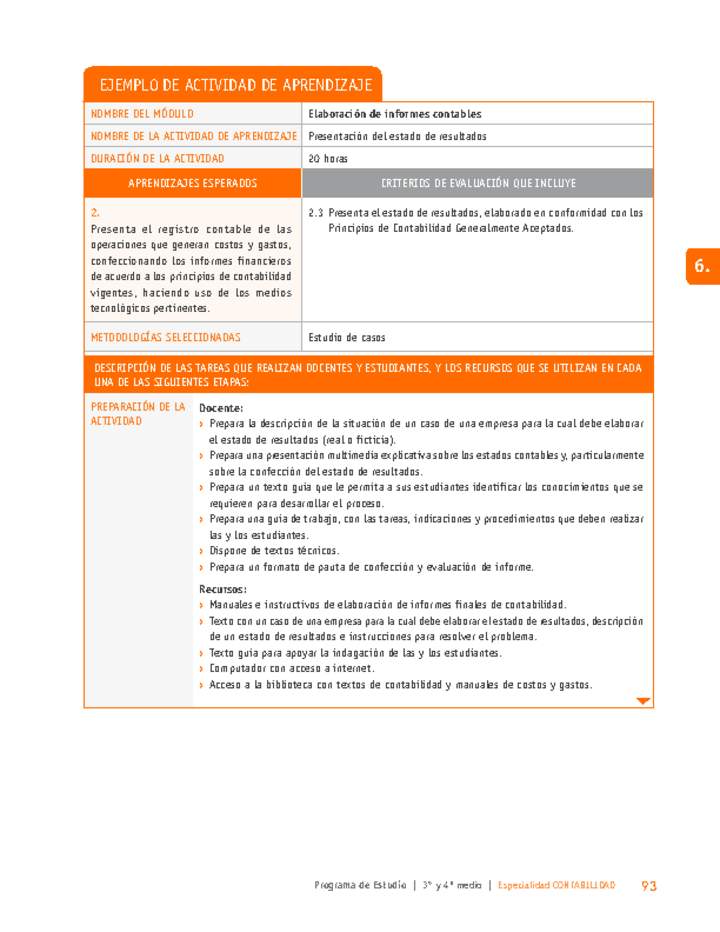 Presentación del estado de resultados Presentación del estado de resultados