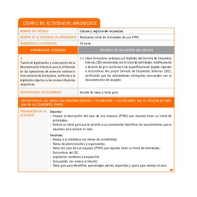 Realizando inicio de actividades de una PYME Realizando inicio de actividades de una PYME