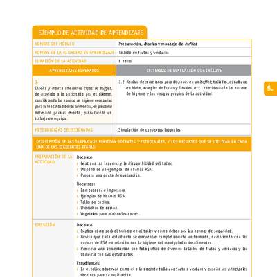 Tallado de frutas y verduras Tallado de frutas y verduras