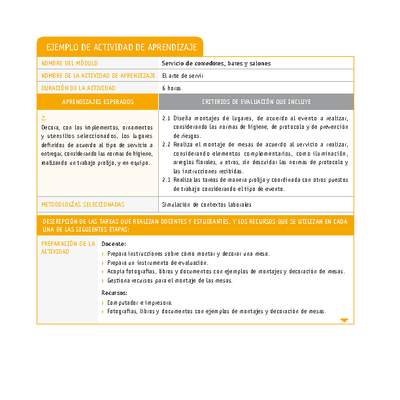 El arte de servir El arte de servir