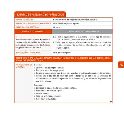 Clasificando maquinaria agrícola Clasificando maquinaria agrícola