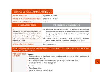Determinación de celo Determinación de celo