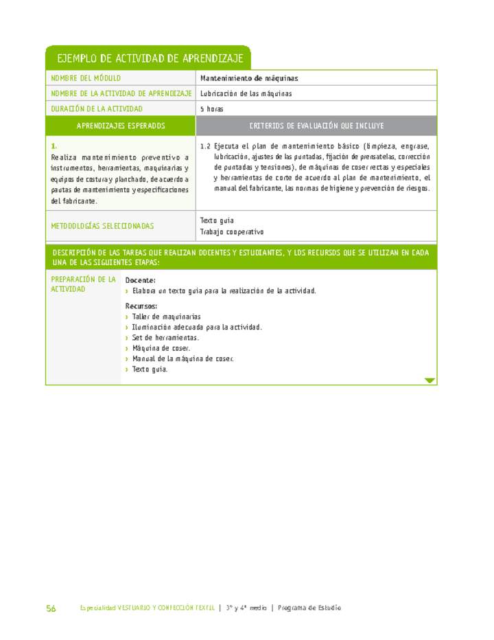 Lubricación de las máquinas Lubricación de las máquinas