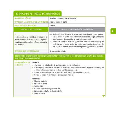 Ejecuta orden de corte Ejecuta orden de corte