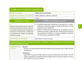 Visita a talleres de confección industrial Visita a talleres de confección industrial