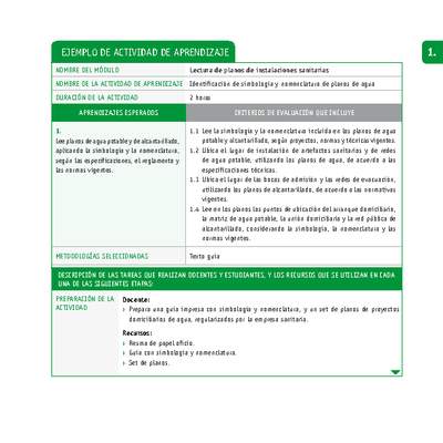 Identificación de simbología y nomenclatura de planos de agua Identificación de simbología y nomenclatura de planos de agua