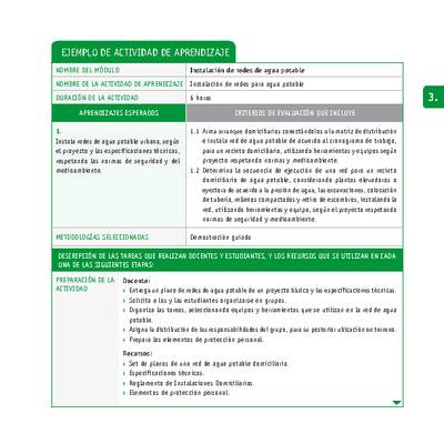 Instalación de redes para agua potable Instalación de redes para agua potable