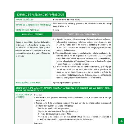 Identificación de causas y propuesta de solución en falla de drenaje superficial en la vía Identificación de causas y propuesta de solución en falla de drenaje superficial en la vía