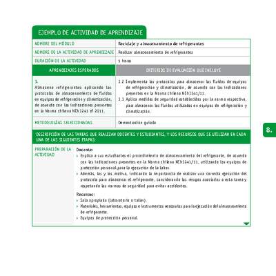 Realizar almacenamiento de refrigerantes Realizar almacenamiento de refrigerantes