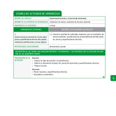 Cubicación de metros cuadrados de barreras aislantes Cubicación de metros cuadrados de barreras aislantes