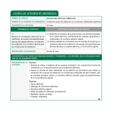 Instalación equipo de calefacción en condiciones ambientales específicas Instalación equipo de calefacción en condiciones ambientales específicas