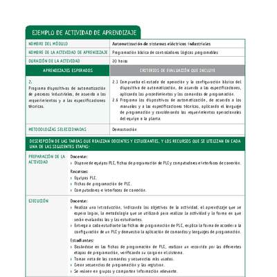 Programación básica de controladores lógicos programables Programación básica de controladores lógicos programables