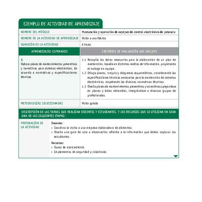 Visita a una fábrica Visita a una fábrica