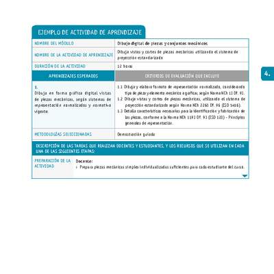 Dibuja vistas y cortes de piezas mecánicas utilizando el sistema de proyección estandarizado Dibuja vistas y cortes de piezas mecánicas utilizando el sistema de proyección estandarizado