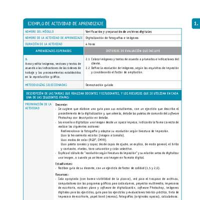 Digitalización de fotografías e imágenes Digitalización de fotografías e imágenes