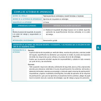 Ejercicios de troquelado en embalajes Ejercicios de troquelado en embalajes