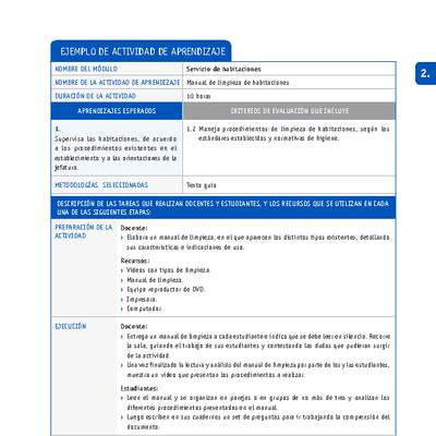 Manual de limpieza de habitaciones Manual de limpieza de habitaciones