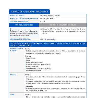 Los vinos y sus cepas Los vinos y sus cepas