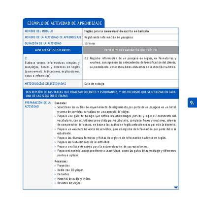 Registrando información de pasajeros Registrando información de pasajeros