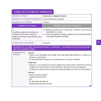 Control de despacho de madera Control de despacho de madera