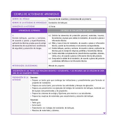 Instalación de tabiques Instalación de tabiques