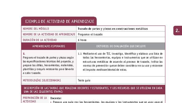 Programar el trazado