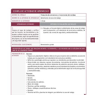 Delimitación de zona de trabajo Delimitación de zona de trabajo
