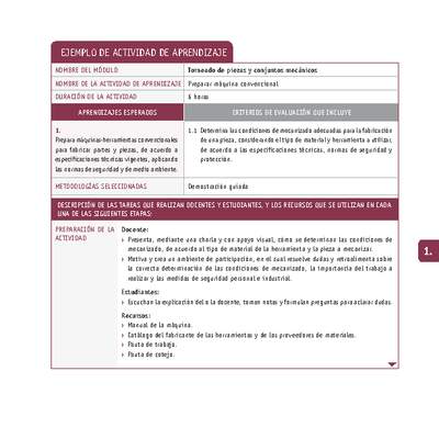 Preparar máquina convencional Preparar máquina convencional