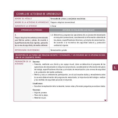 Preparar máquina convencional Preparar máquina convencional