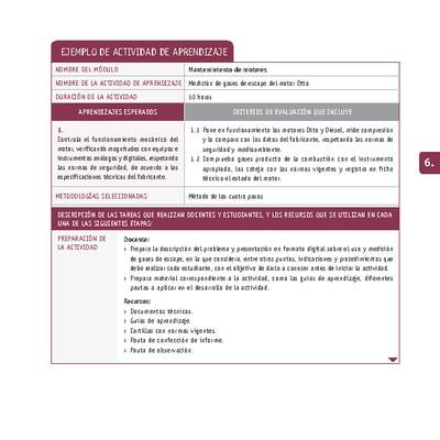 Medición de gases de escape del motor Otto Medición de gases de escape del motor Otto