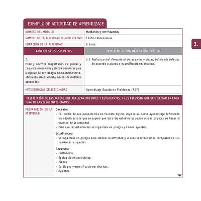 Control dimensional Control dimensional