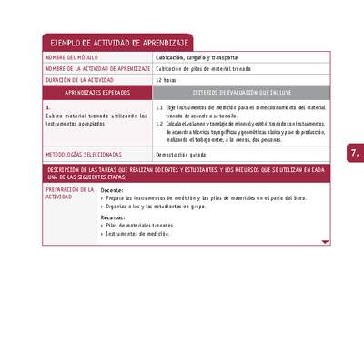 Cubicación de pilas de material tronado Cubicación de pilas de material tronado