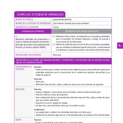 ¿Qué materias necesito para captar semillas? ¿Qué materias necesito para captar semillas?