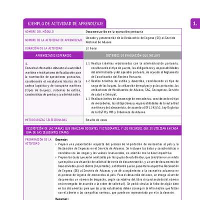 Llenado y presentación de la Declaración de Ingreso (DI) al Servicio Nacional de Aduana Llenado y presentación de la Declaración de Ingreso (DI) al Servicio Nacional de Aduana