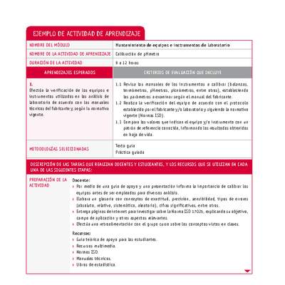 Calibración de pHmetro Calibración de pHmetro