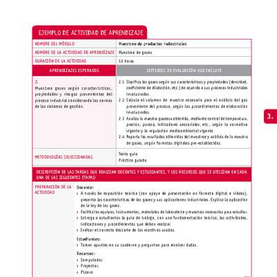 Muestreo de gases Muestreo de gases