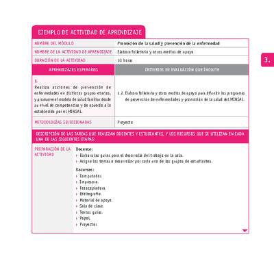 Elabora folletería y otros medios de apoyo Elabora folletería y otros medios de apoyo