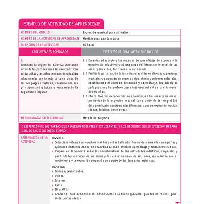 Moviéndonos con la música Moviéndonos con la música