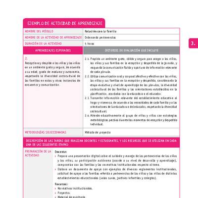 Ordenando pertenencias Ordenando pertenencias