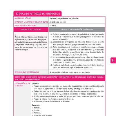 Aprendiendo a mudar Aprendiendo a mudar