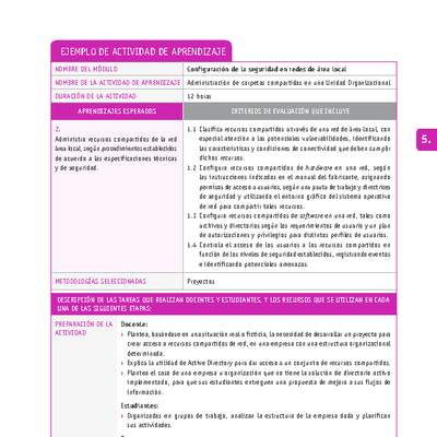 Administración de carpetas compartidas en una Unidad Organizacional Administración de carpetas compartidas en una Unidad Organizacional