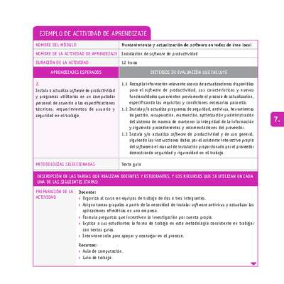 Instalación de software de productividad Instalación de software de productividad