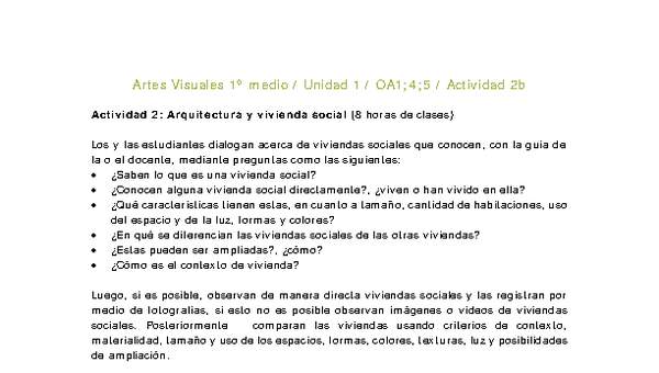 Artes Visuales 1 medio-Unidad 2-OA1;4;5-Actividad 2b Artes Visuales 1 medio-Unidad 2-OA1;4;5-Actividad 2b