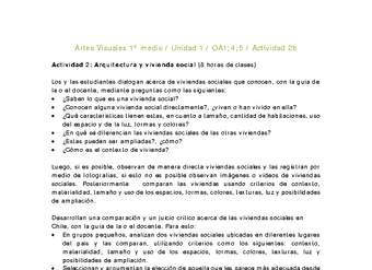 Artes Visuales 1 medio-Unidad 2-OA1;4;5-Actividad 2b Artes Visuales 1 medio-Unidad 2-OA1;4;5-Actividad 2b