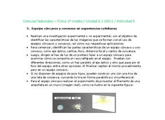 Ciencias Naturales 1 medio-Unidad 2-OA11-Actividad 5 Ciencias Naturales 1 medio-Unidad 2-OA11-Actividad 5